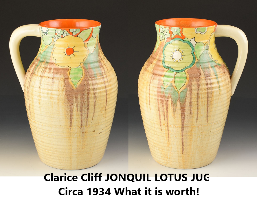 Clarice Cliff JONQUIL LOTUS JUG.png