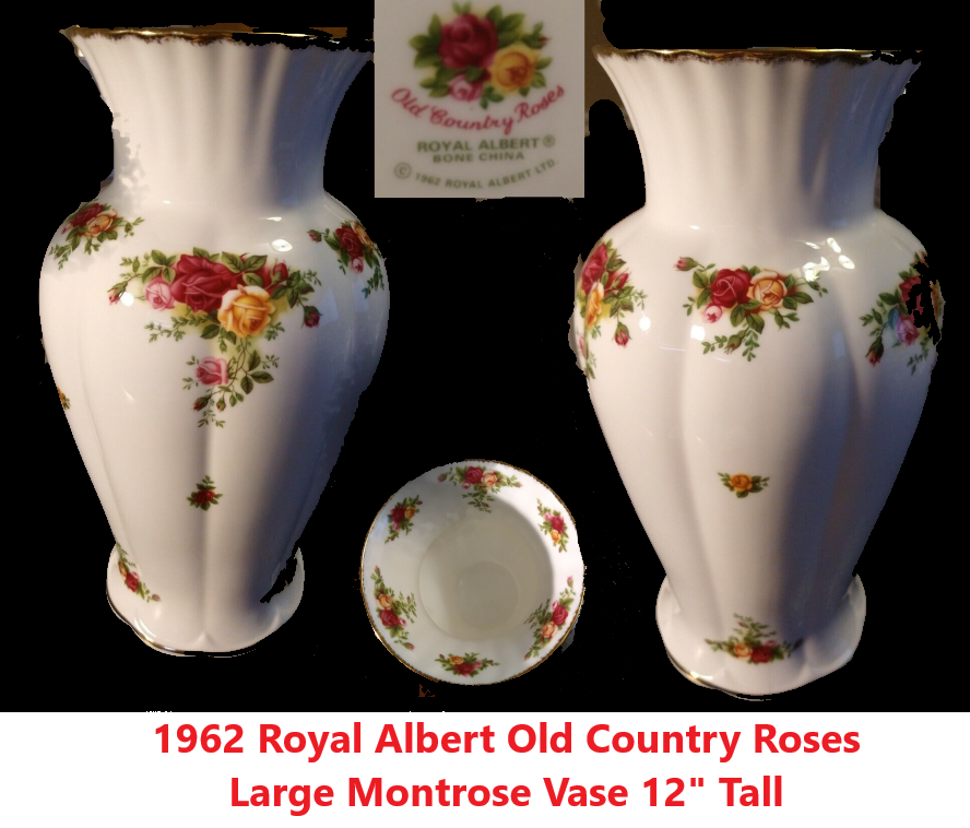1962 Royal Albert Old Country Roses Large Montrose Vase.png